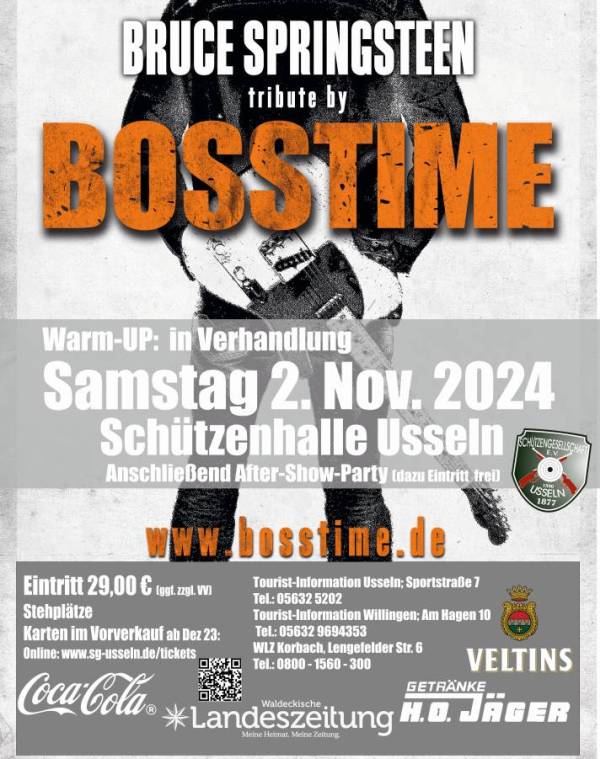 02.11.2024: Bruce Springsteen tribute by BOSSTIME  - Stehplatz