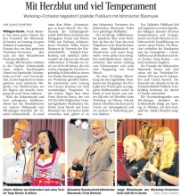 Bericht der WLZ zum Konzert